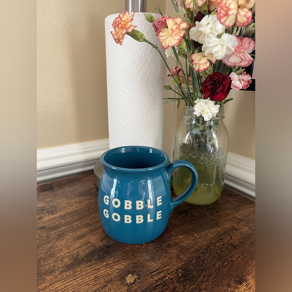 ⚡️5 for $20 Oversized “Gobble Gobble” Thanksgiving novelty coffee mug.